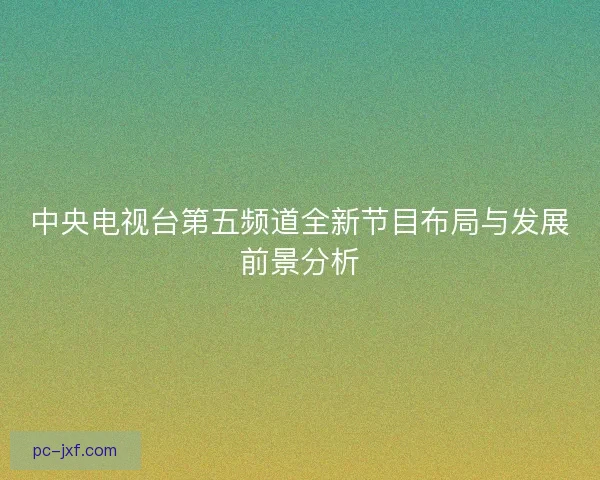 中央电视台第五频道全新节目布局与发展前景分析